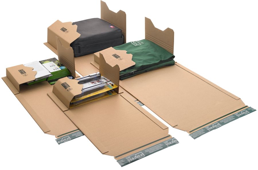 Buchverpackung "ECO" Wellpappe, braun 249 x 165 x 0-60 mm (DIN A5+)