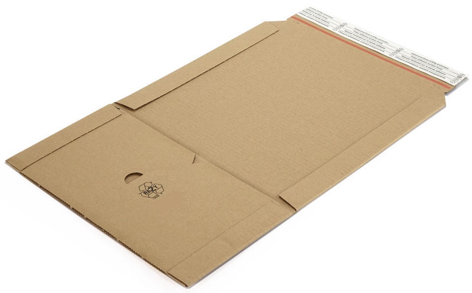 Buchverpackung Wellpappe braun 249 x 165 x 0-60 mm (DIN A5+)