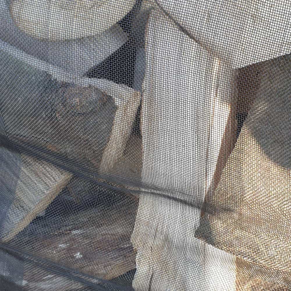 Big Bag Holz, Sternboden, Netzgittergewebe 4-seitig, 100 x 100 x 160 cm