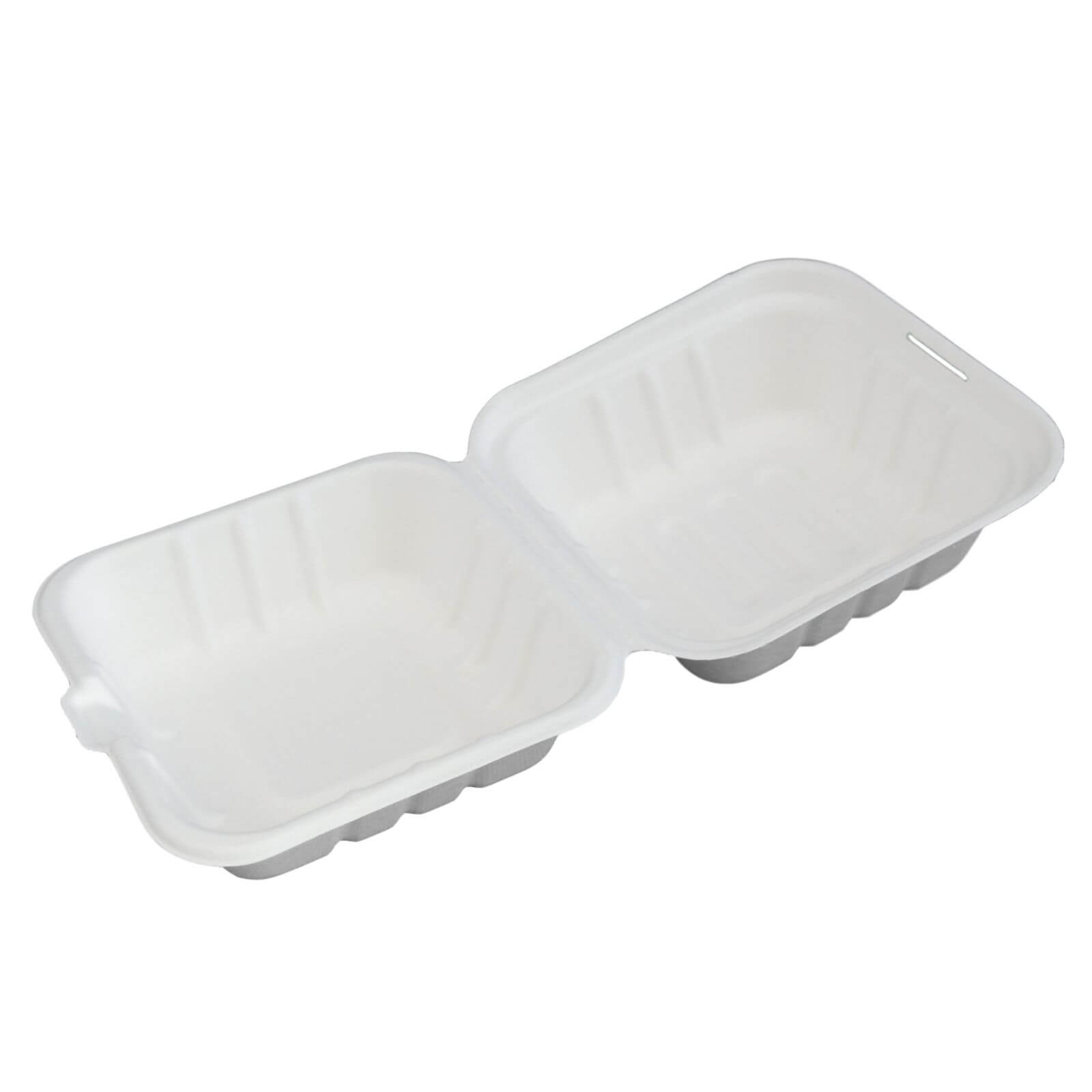 Bagasseboxen Hamburgerboxen Zuckerrohr 162 x 152 x 80 mm Bagasseboxen Hamburgerboxen Zuckerrohr 162 x 152 x 80 mm