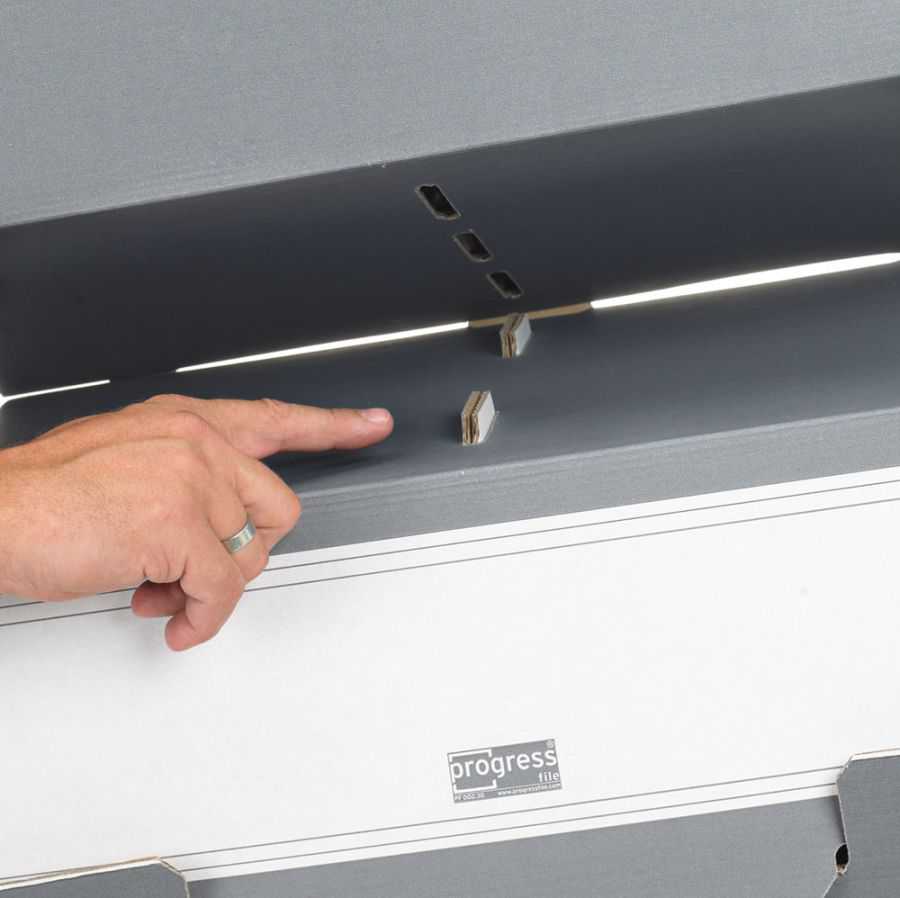 Transportbox mit Frontklappe "Select", grau, 504 x 325 x 305 mm