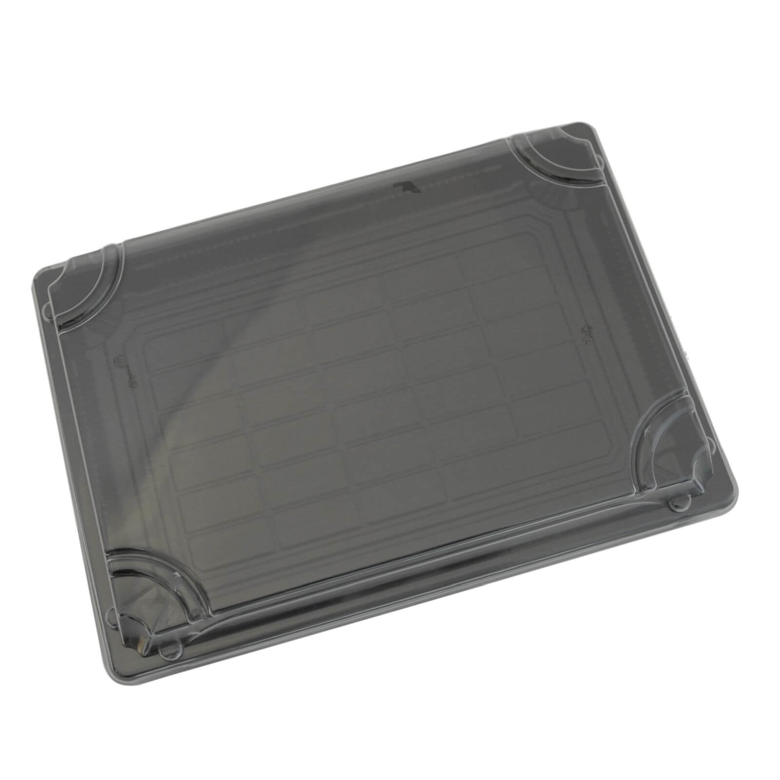 schwarze Sushi-Tray Schale mit Deckel 185 x 129 x 20 mm (L) schwarze Sushi-Tray Schale mit Deckel 185 x 129 x 20 mm (L)