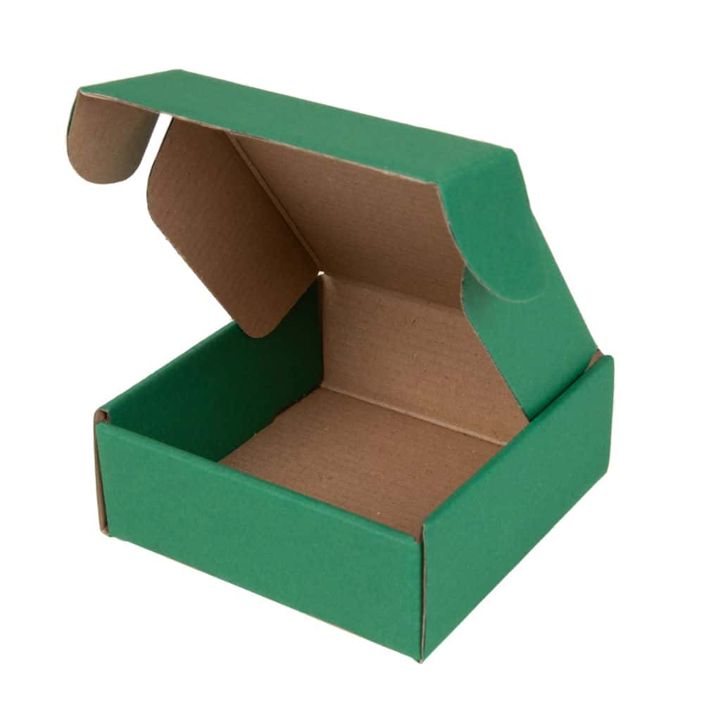 Geschenkbox Present quadratisch 110 x 110 x 40 mm Smaragd Grün