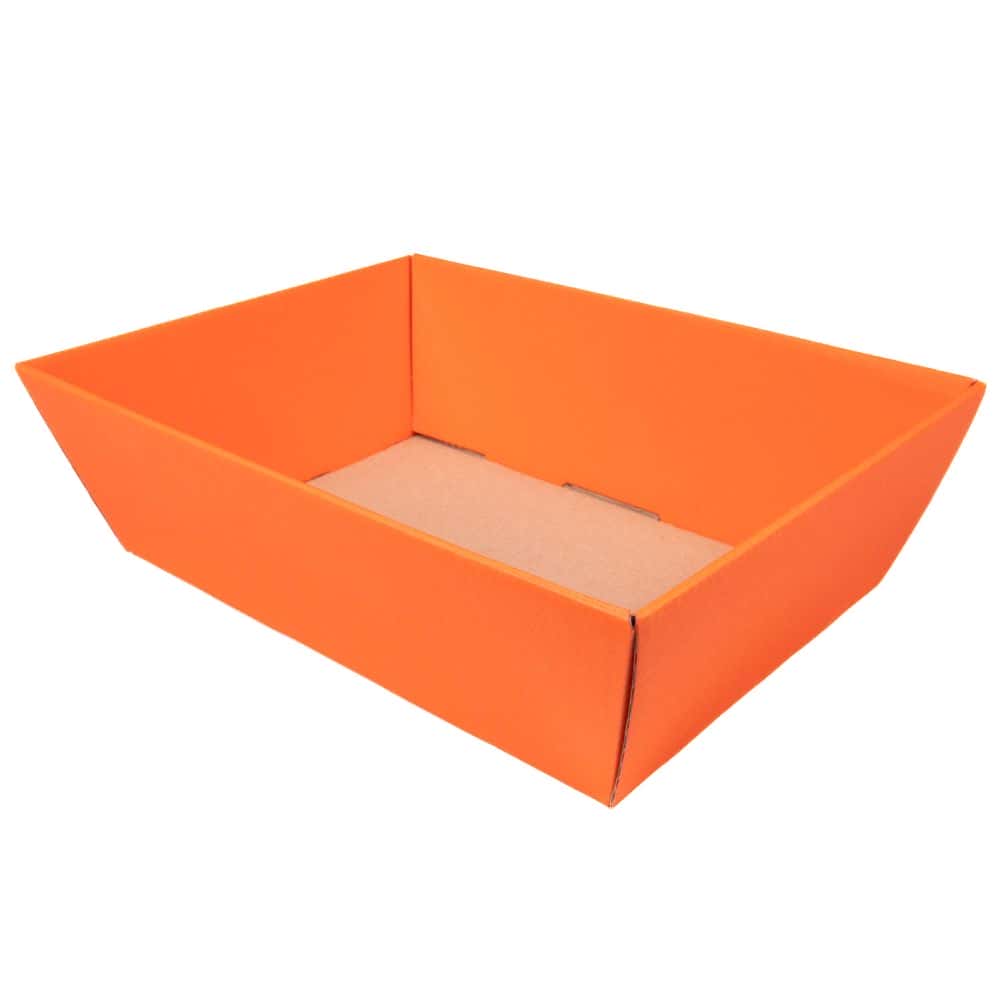Präsentkorb viereckig 200 x 275 x 80 mm Orange