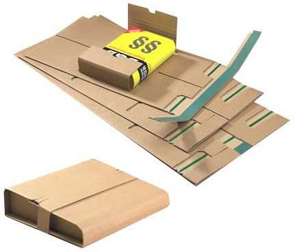 Versandverpackung "Premium Security Flap" 2-wellig, braun 300 x 220 x 0-95 mm (DIN A4)