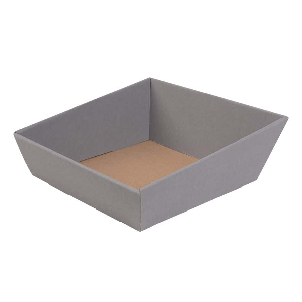 Präsentkorb quadratisch 170 x 170 mm Schiefergrau