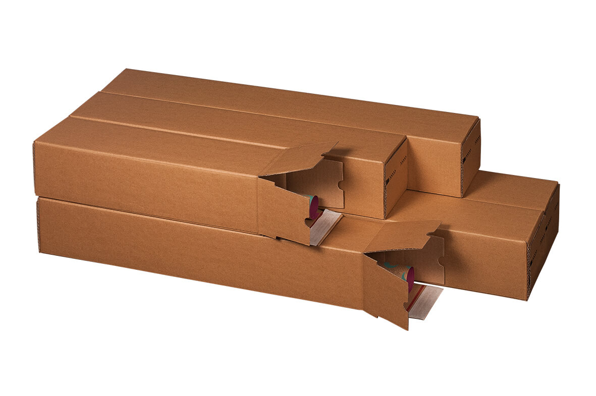 Quadratische Versandbox SK, 435  x 105 x 105 mm (DIN A2)