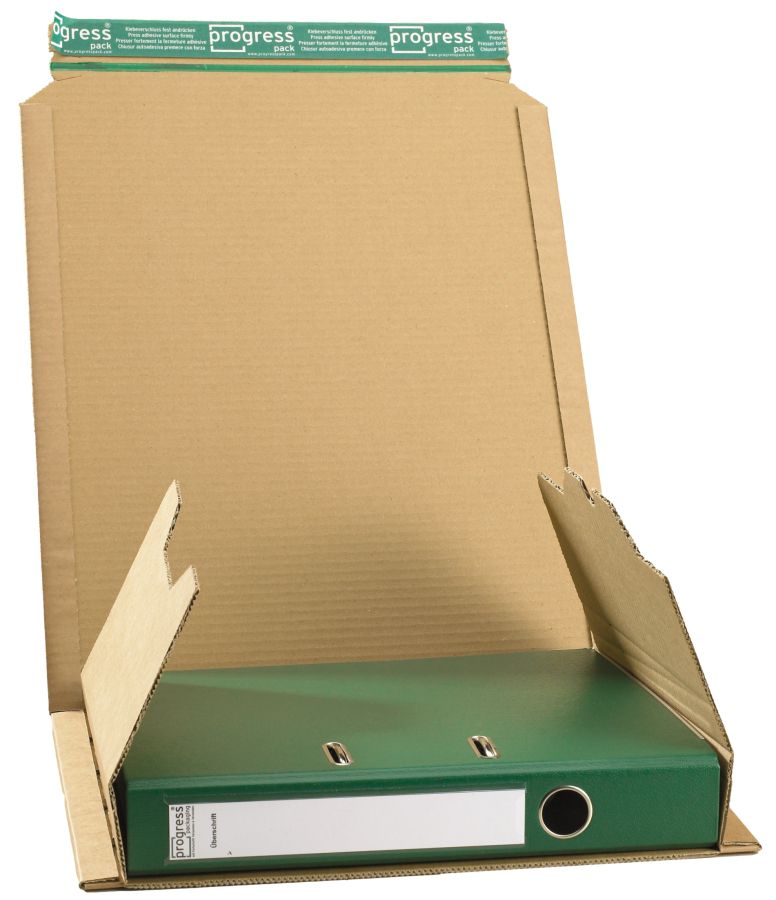 Ordnerversandverpackung "Premium" SK 320 x 290 x 0-80 mm, braun (DIN A4)