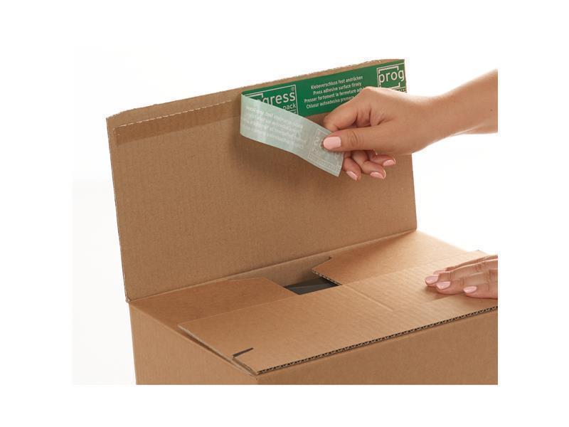 Blitzbodenkarton wiederverschließbar "Premium" braun 230 x 160 x 80 mm (DIN A5+)