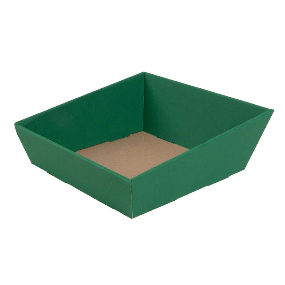 Präsentkorb quadratisch 170 x 170 mm Smaragd Grün