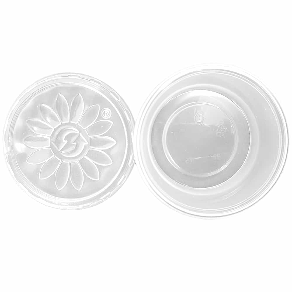 transparenter Dressingbecher, Feinkostbecher, Kombipack, PP, 80 ml