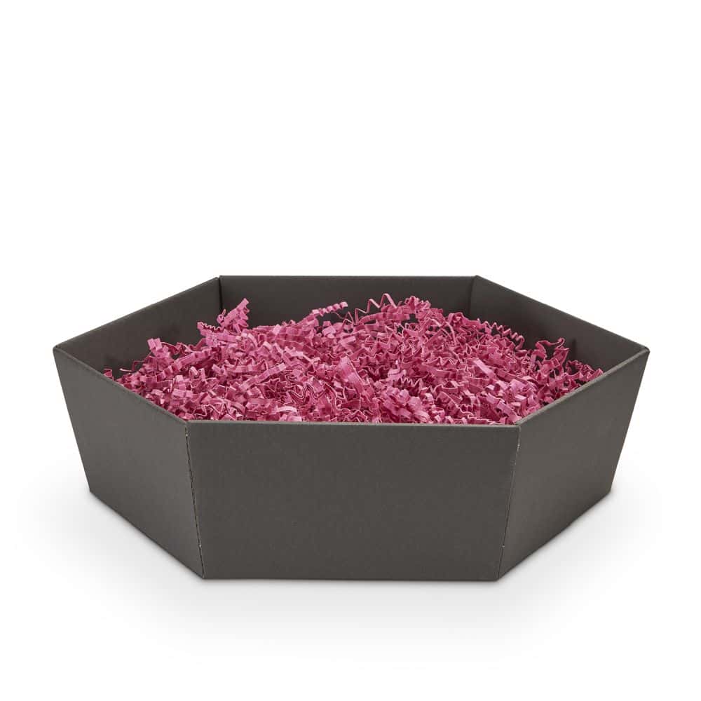 Präsentkorb sechseckig 305 x 270 x 85 mm Schwarz