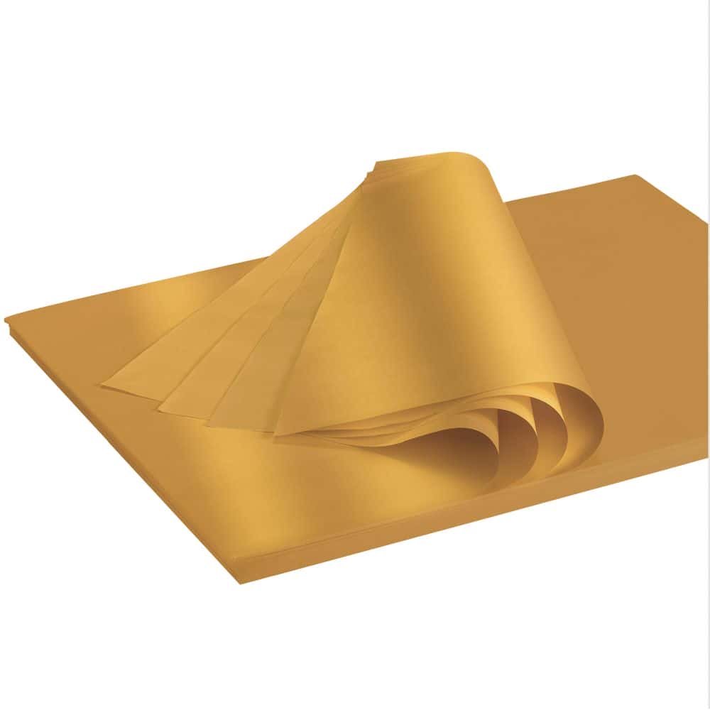 Seidenpapier Premium Bogenware beidseitig farbig 375 x 500 mm Gold
