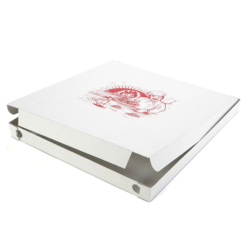 Weißer Pizzakarton (Familia) 50 x 50 x 5 cm