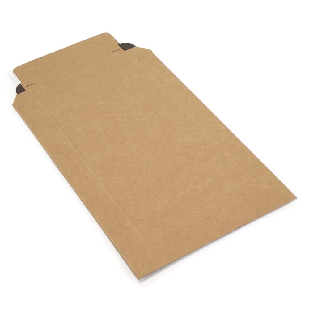 Versandtasche aus Wellpappe, braun 250 x 160 x 0-50 mm