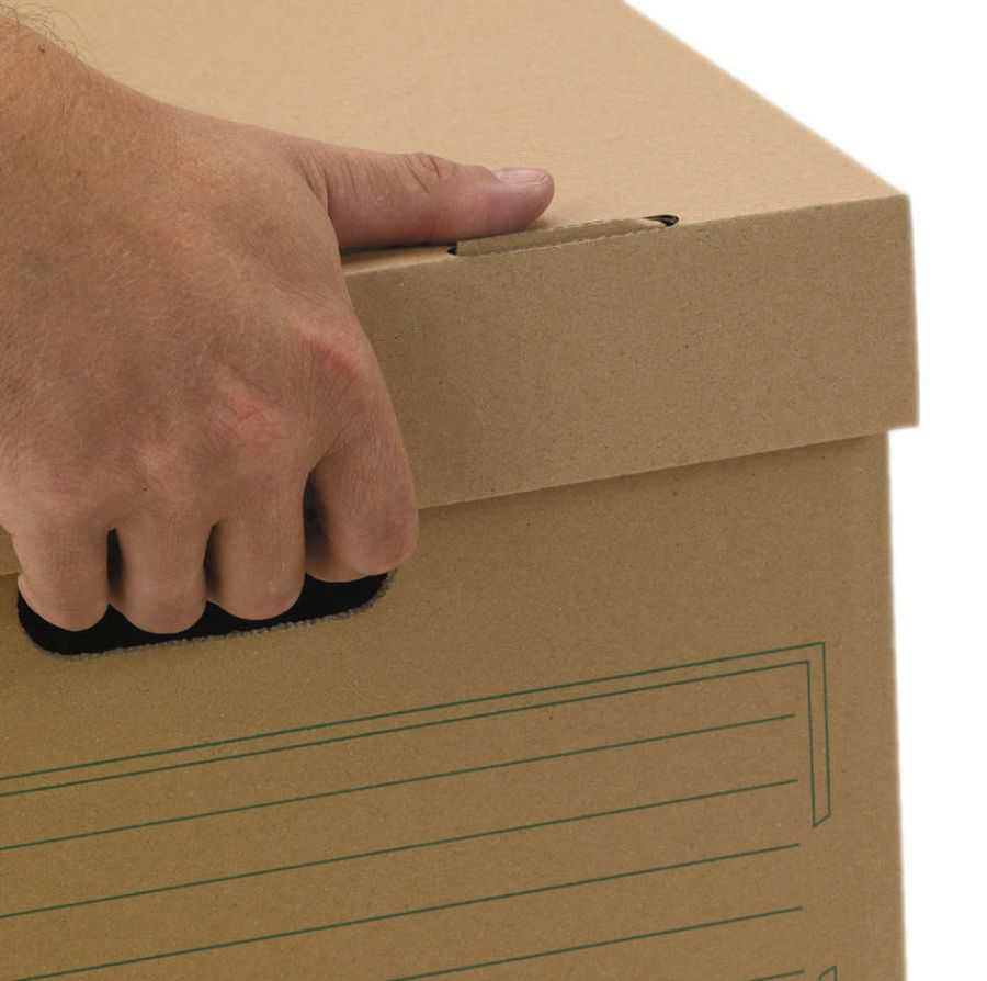 Transportbox mit Stülpdeckel "Premium", braun, 413 x 330 x 266 mm