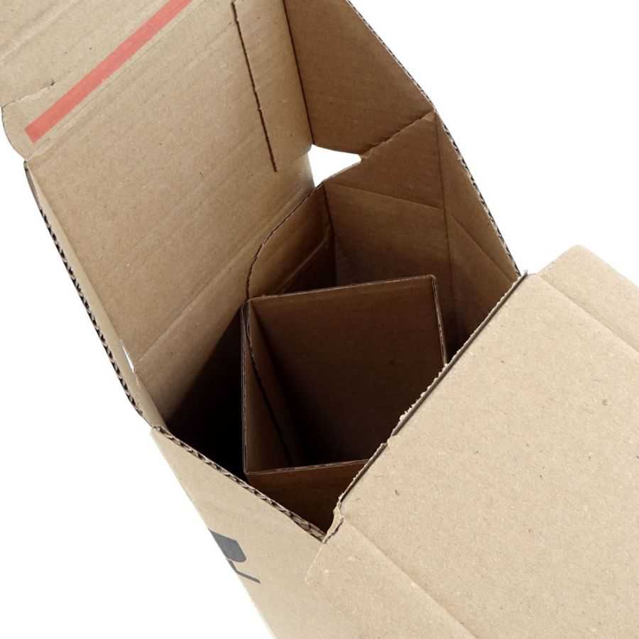 Flaschenversandkarton DHL-Zertifikat (PTZ) 305 x 74 x 74 mm (1er)