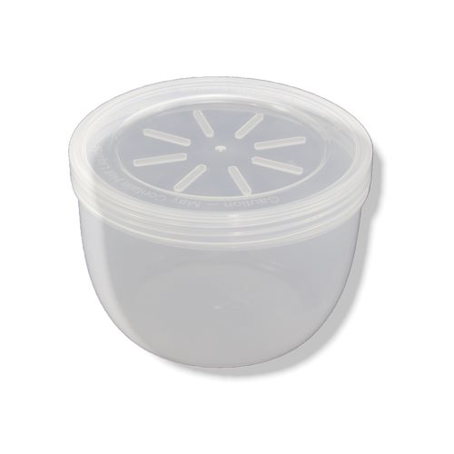 Mehrweg Suppenschalen mit Deckel, transparent 500 ml (Ø 110 x 75 mm)