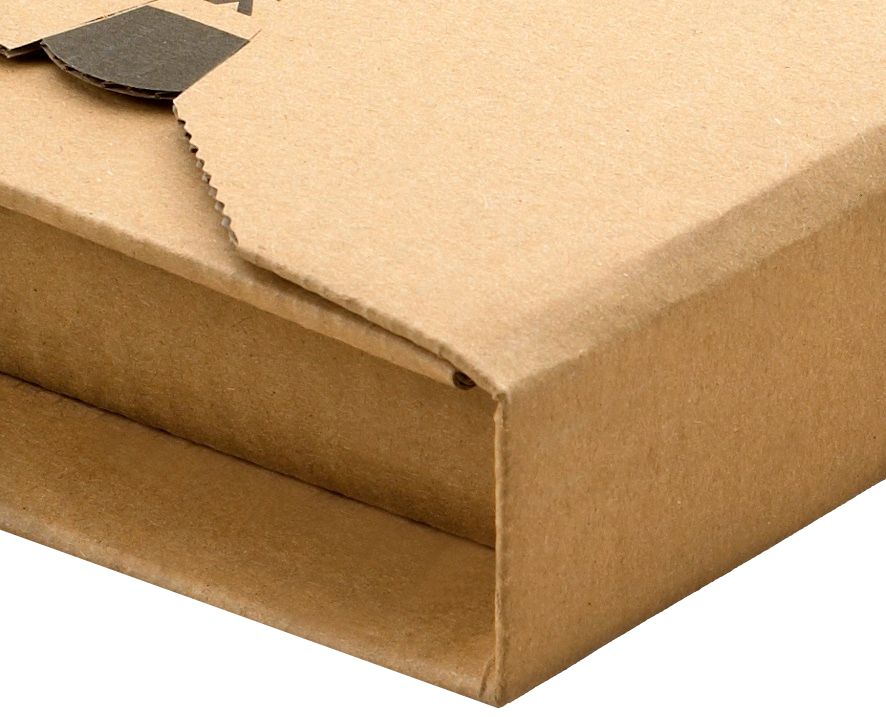 Buchverpackung "ECO" Wellpappe, braun 300 x 220 x 0-80 mm (DIN A4)