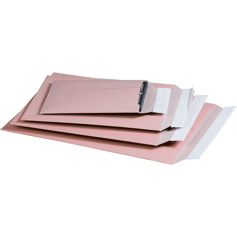 Versandtasche braun aus Vollpappe B4