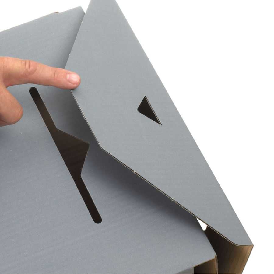 Archivboxen "Select 120" grau 328 x 115 x 239 mm (DIN A4)