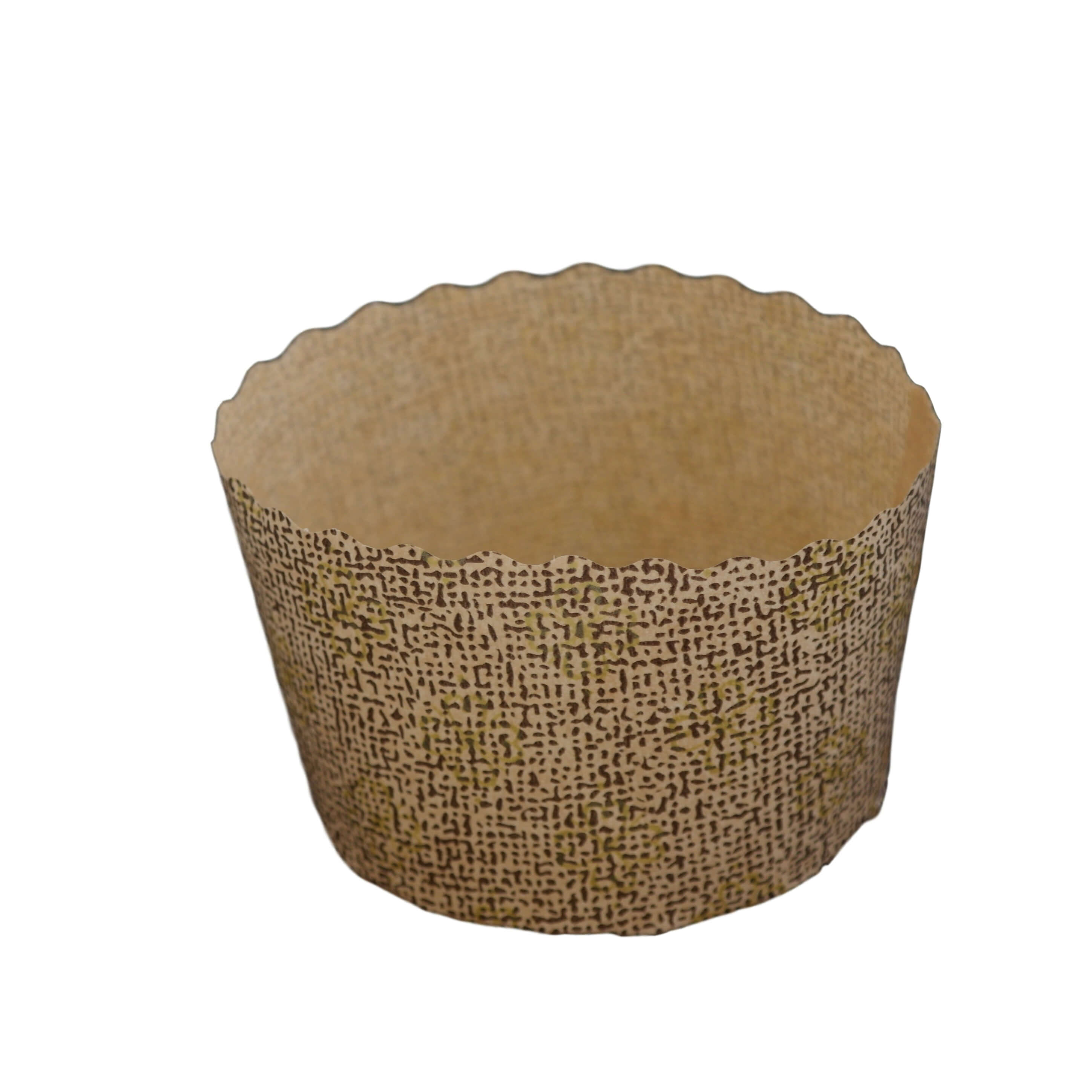 Snack-Wrap-Kapsel rund braun/gold 7cm, Höhe: 5cm Snack-Wrap-Kapsel rund braun/gold 7cm, Höhe: 5cm