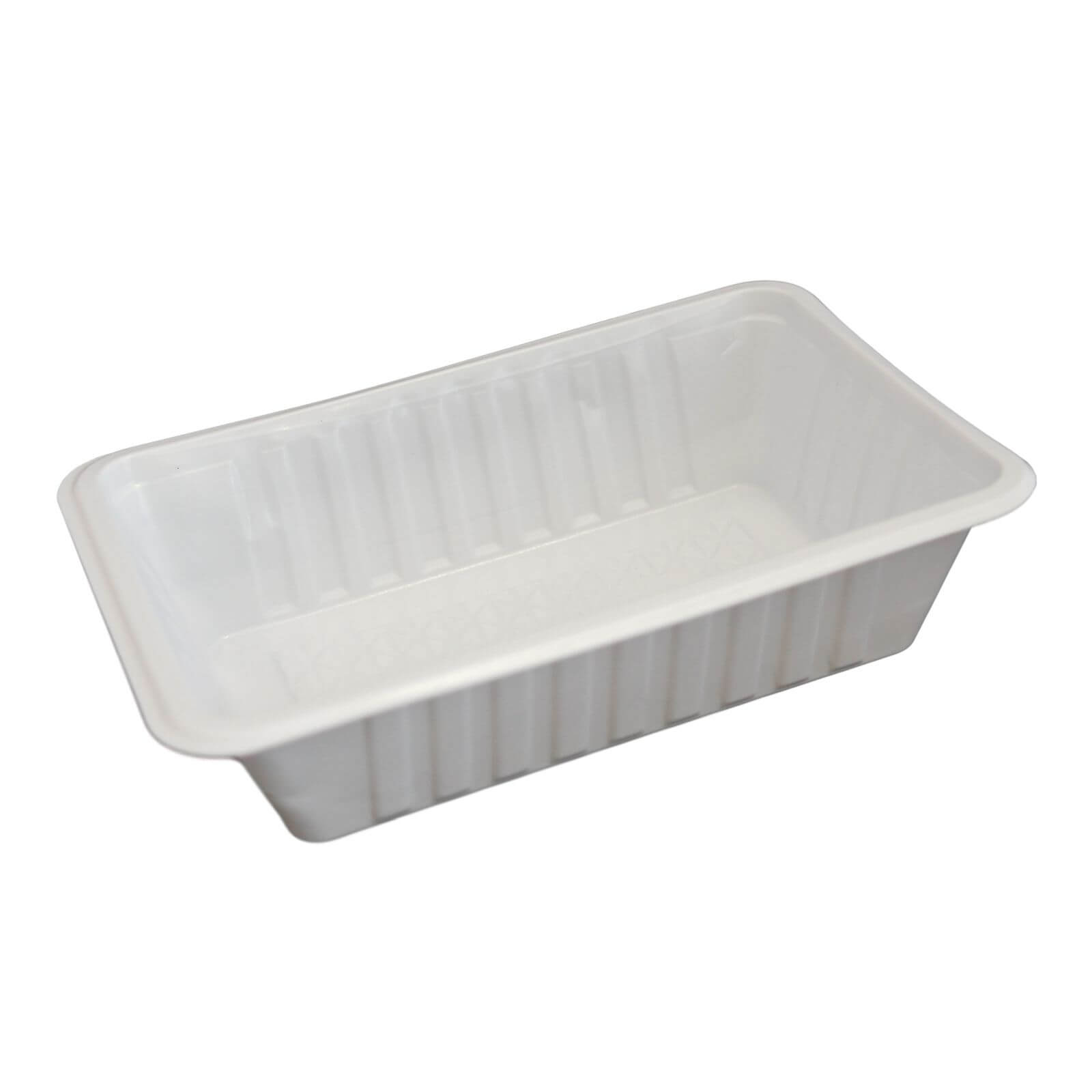 weiße Kunststoff-Imbissschale PS 145 x 95 x 36 mm (ca. 300 ml)