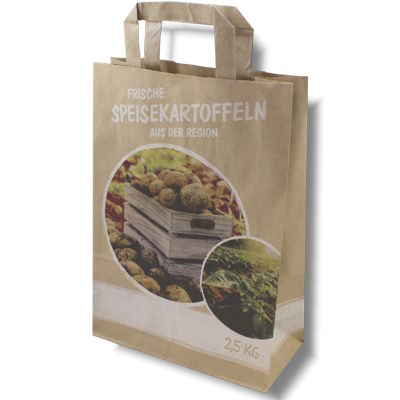 Kartoffeltaschen Kraftpapier braun 2,5 kg