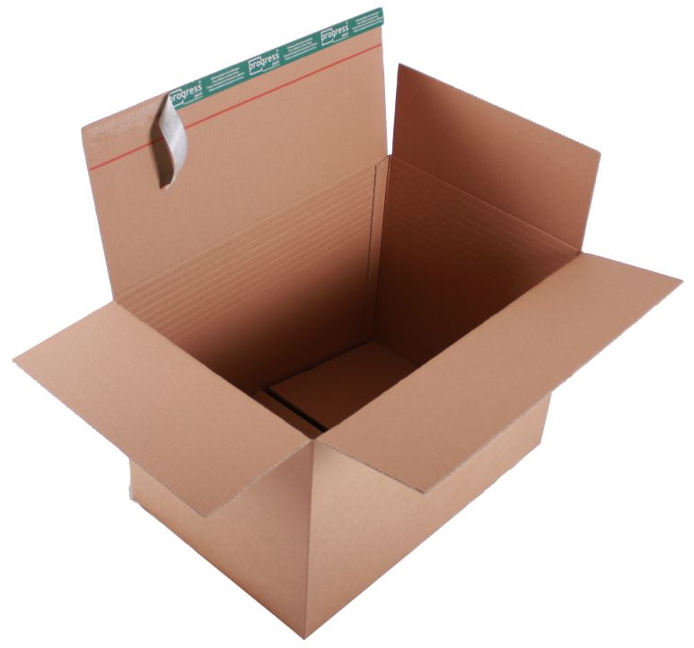 Versandkarton "Premium" mit Steckboden 590 x 390 x 400-265 mm