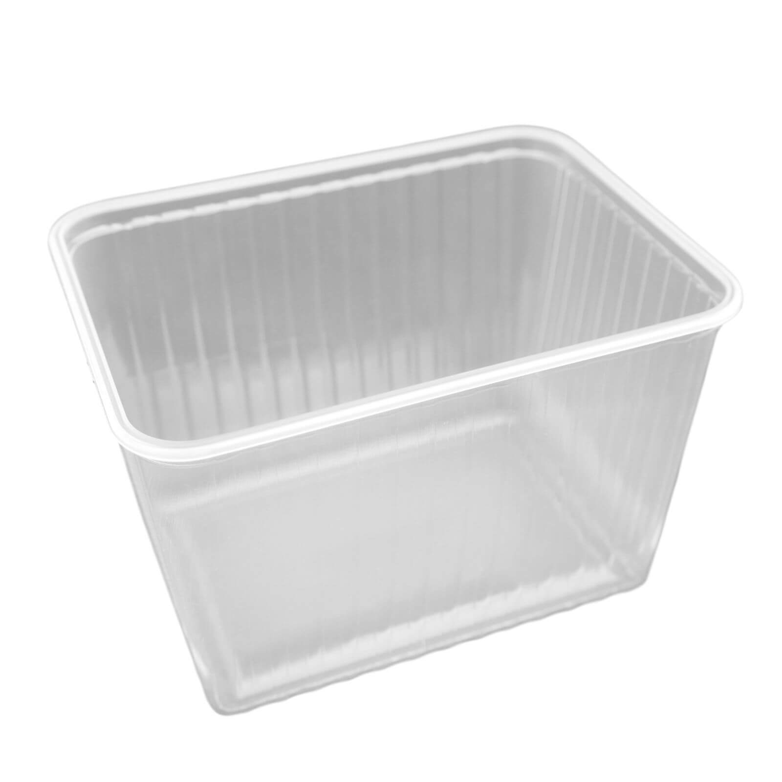 Transparenter Feinkostbecher PS 2000 ml (180 x 135 x 115 mm)
