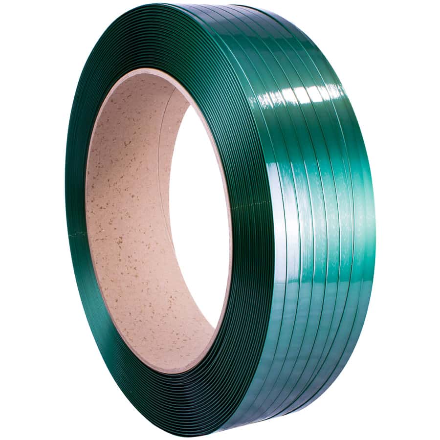 PET Umreifungsband Premium glatt, extra stark, 406 mm Kern 19 x 1,27 mm, 750 m, ca. 1120 kg PET Umreifungsband Premium glatt, extra stark, 406 mm Kern 19 x 1,27 mm, 750 m, ca. 1120 kg