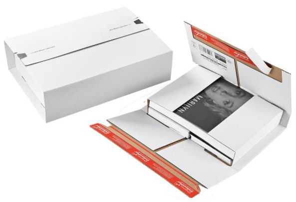 Versandverpackung weiß 350 x 260 x 0-70 mm (DIN C4)