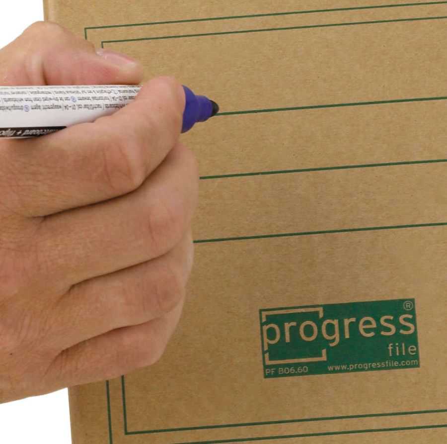 Transportbox Hänge-Archiv "Premium" mit Automatikboden, braun, 325 x 160 x 275 mm (DIN A4+)