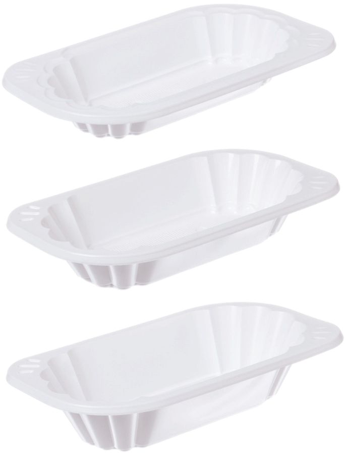 weiße Kunststoff Imbissschale PP 177 x 96 x 39 mm (300 ml)