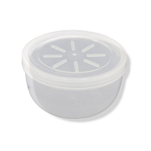 Mehrweg Suppenschalen mit Deckel, transparent 400 ml (Ø 110 x 60 mm)