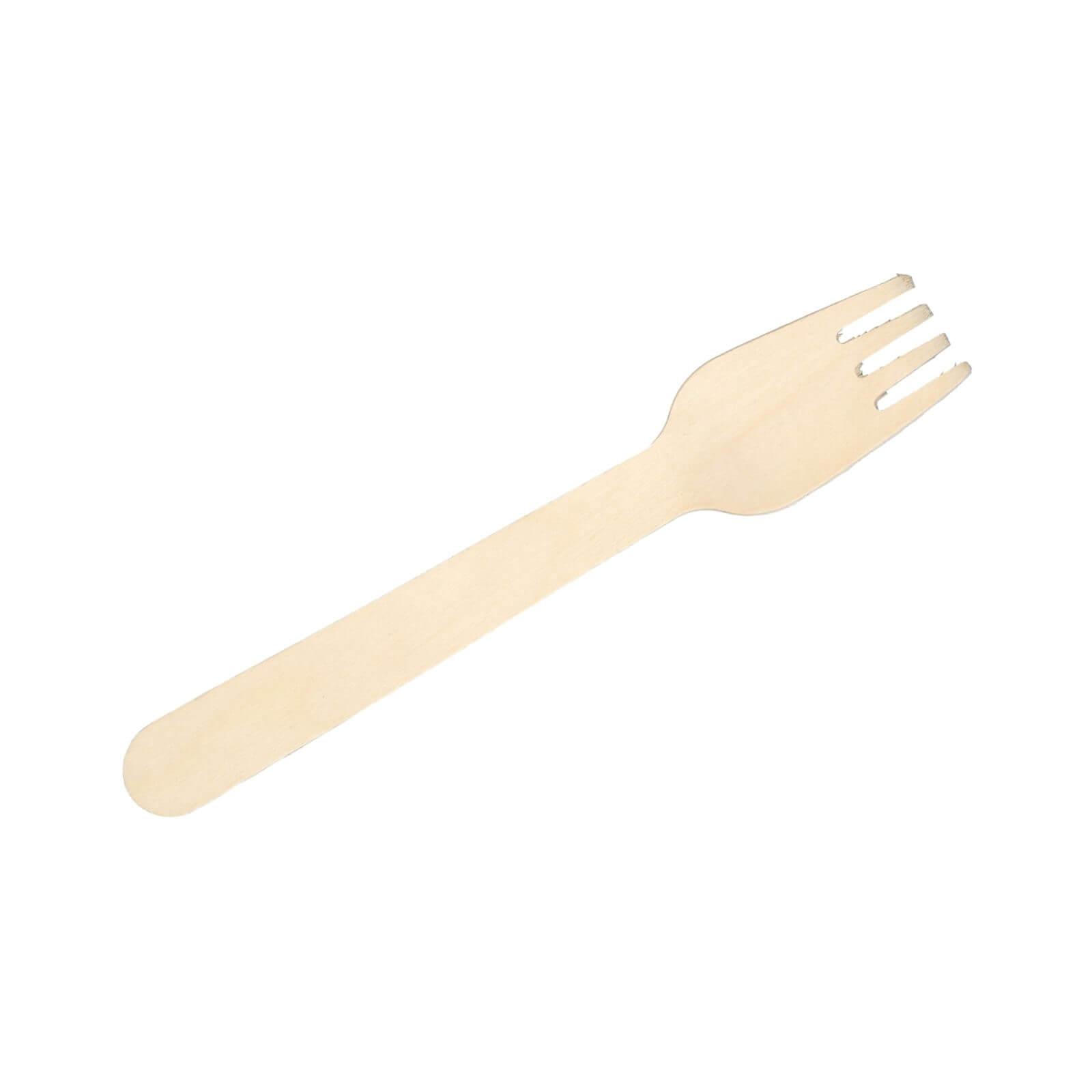 Einweg Holzbesteck Gabel 16,5 cm (gebogen) Einweg Holzbesteck Gabel 16,5 cm (gebogen)