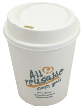 Deckel für Mehrweg-Kaffeebecher To Go Ø 80 mm