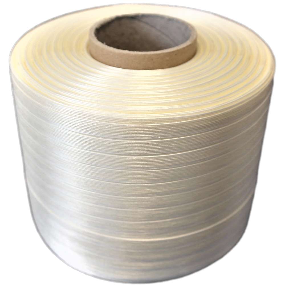 Ballenpressband Polyester-Fadenstrukturband "HotMelt" 60 mm Kern 9 mm x 500 m