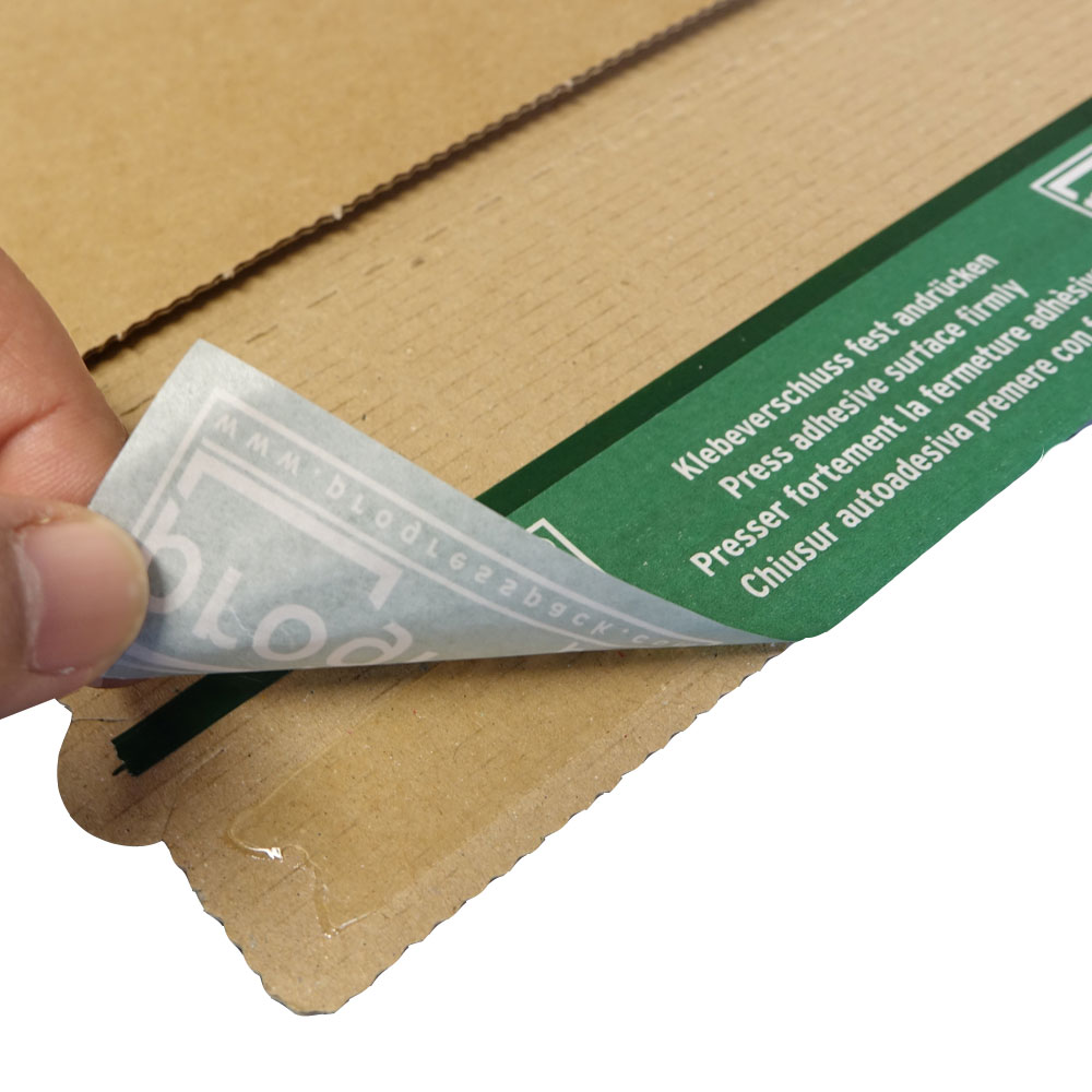 Versandtasche "Premium" Wellpappe, braun 530 x 640 x 0-55 mm