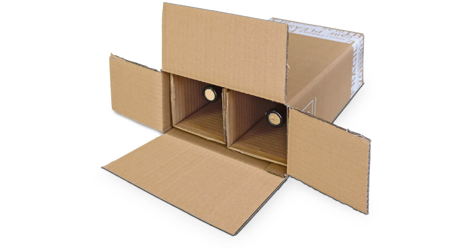 Weinversandverpackung 2er Set