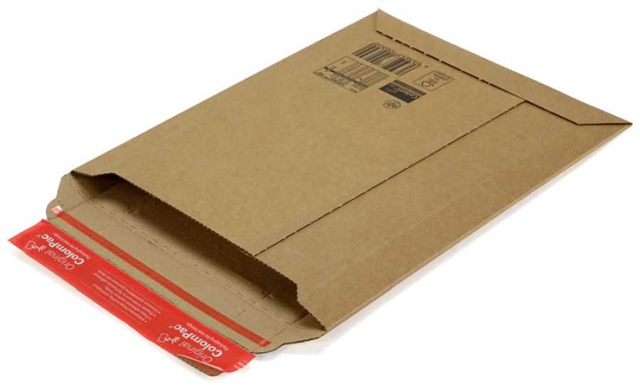 Versandtasche Wellpappe, braun 215 x 300 x 0-50 mm (DIN A4)
