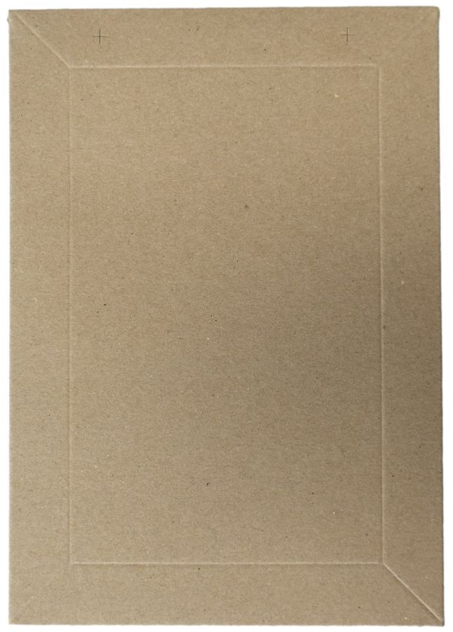 Versandtasche aus Vollpappe, braun 240 x 167 x 0-30 mm (DIN A5)