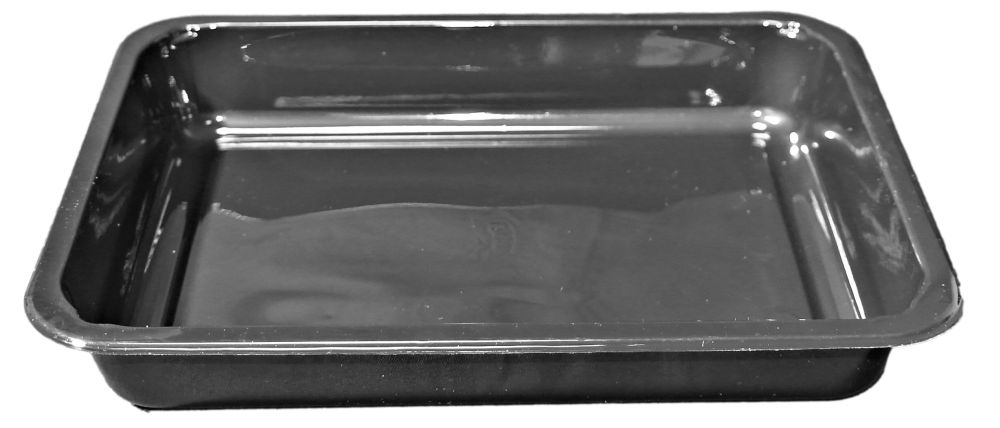 Siegelschale C-PET schwarz, ungeteilt 225 x 175 x 34 mm (960 ml)