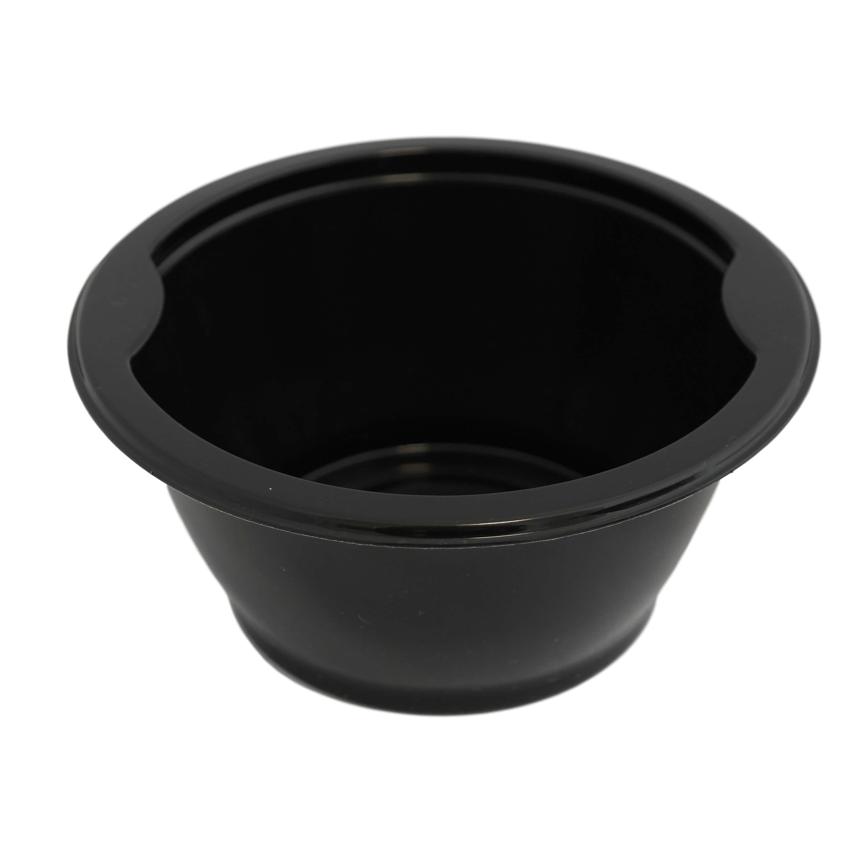 Suppen-Siegelschale PP, ungeteilt rund schwarz, 153 x 153 x 70 mm (650 ml)