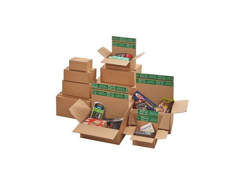 Blitzbodenkarton wiederverschließbar "Premium" braun 230 x 160 x 80 mm (DIN A5+)