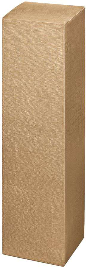 Geschenkbox Strukturprägung 1er Wein/Sekt 355 mm gold/weiß