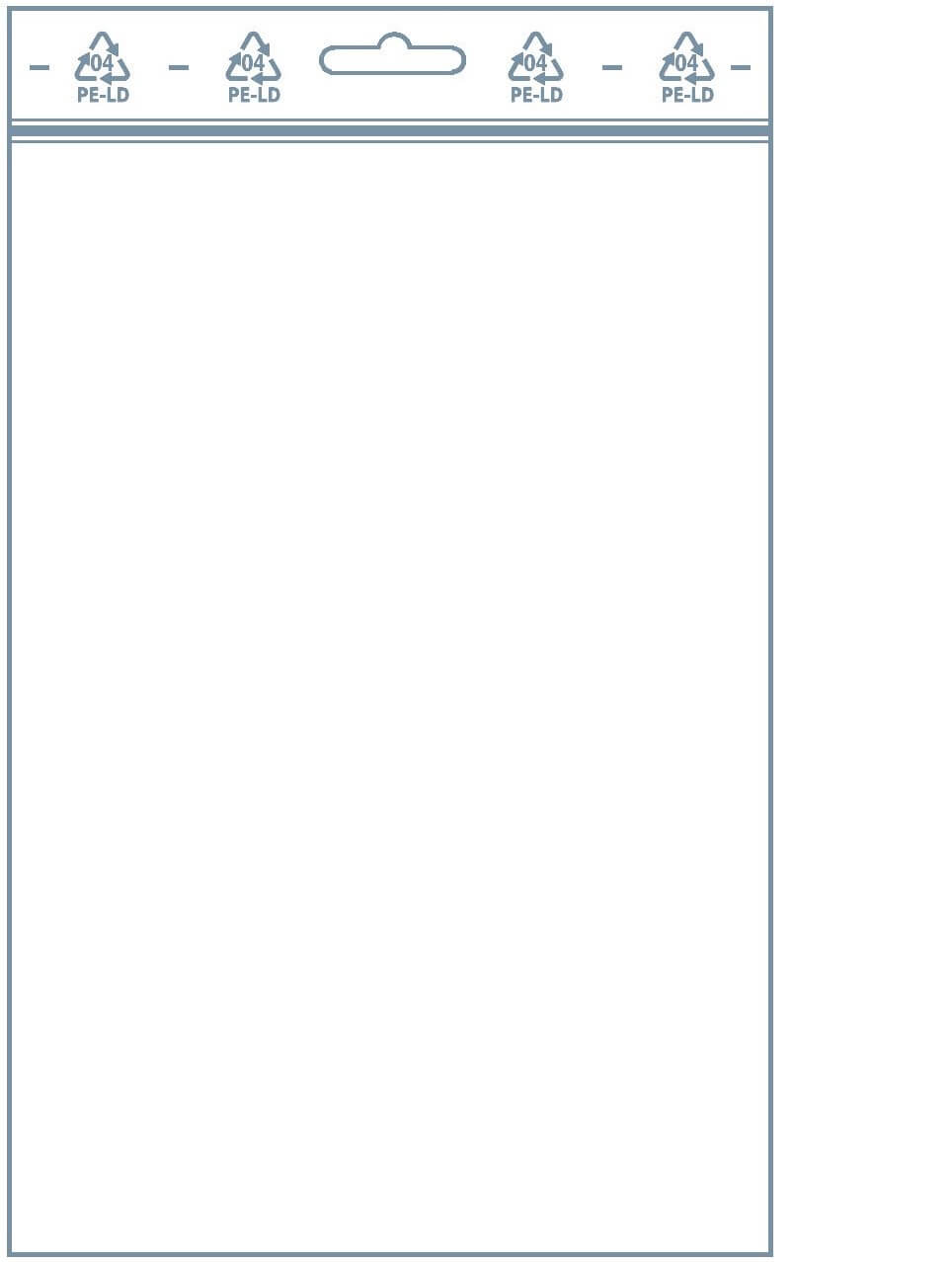 Druckverschlussbeutel Eurolochung 100 x 150 mm 50 µ