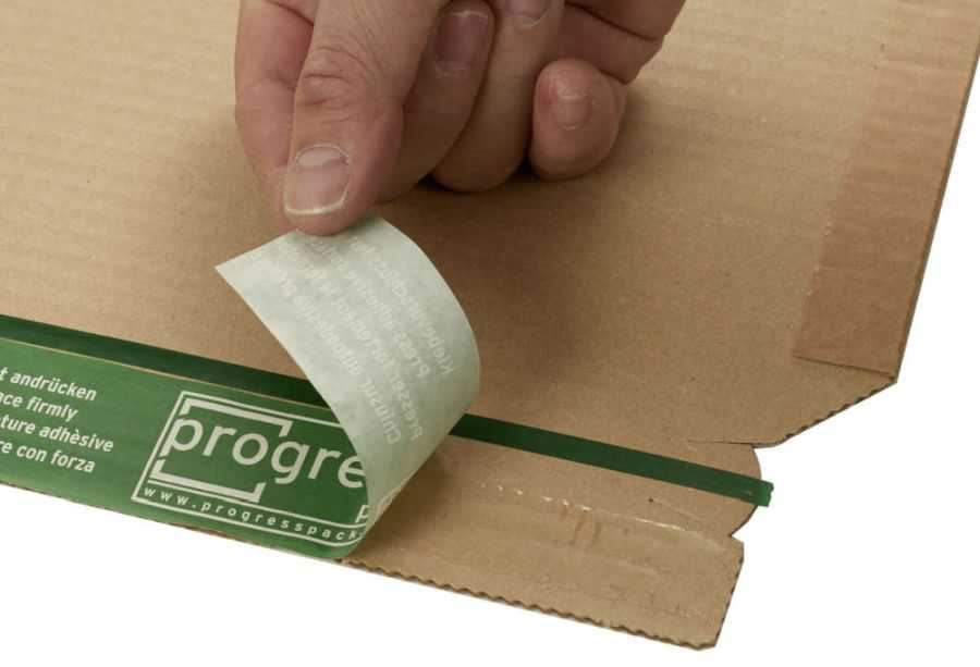 Buchverpackung "Premium Secure" Wellpappe, braun 300 x 220 x 0-80 mm (DIN A4)