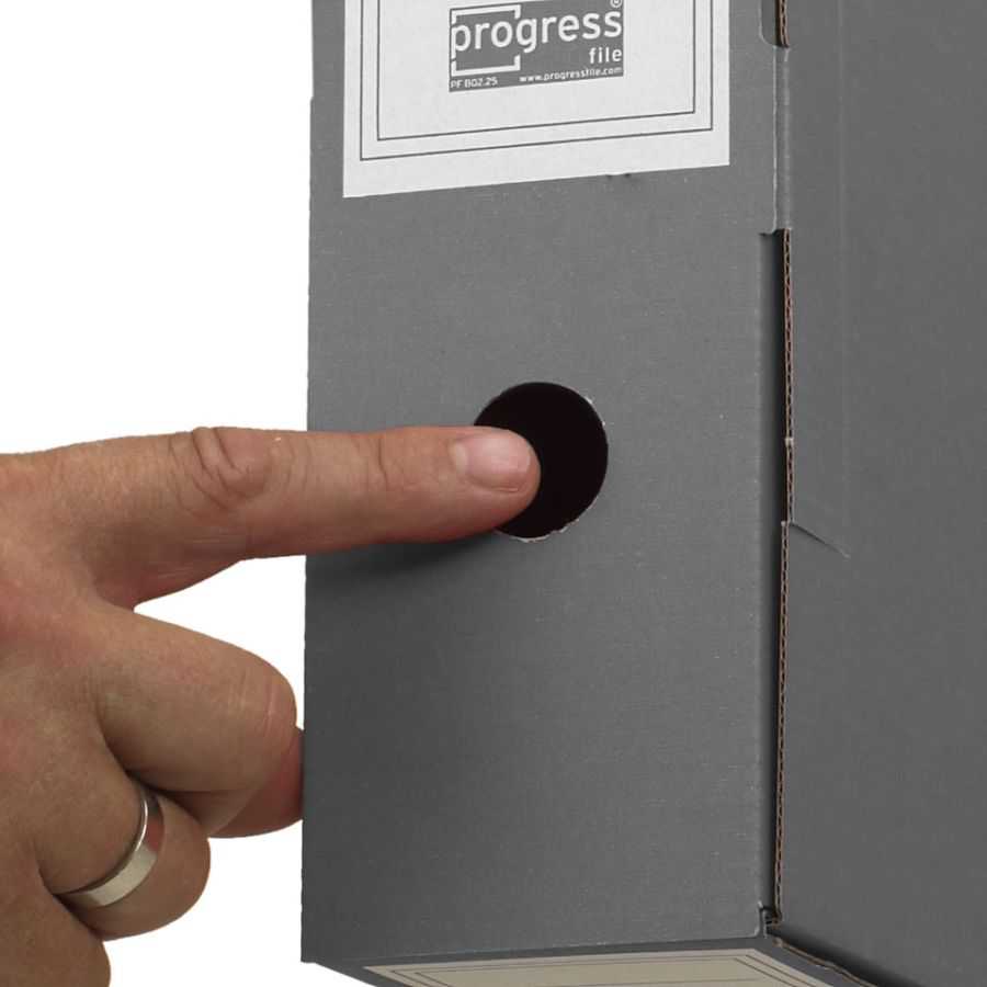 Archivboxen "Select 80/100" grau 315 x 260 x 76 mm (DIN A4+)