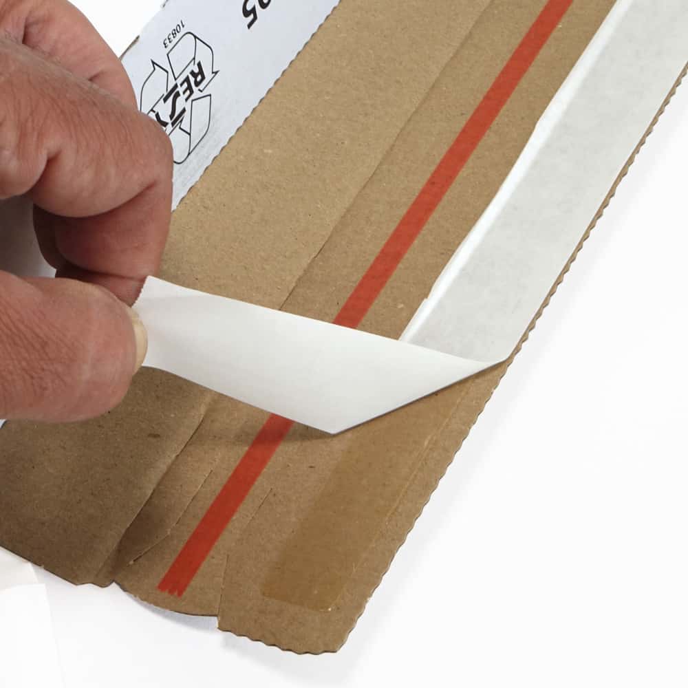 Versandtasche portooptimiert, Wellpappe, weiß 220 x 155 x 45 mm (Briefbox)